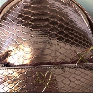 Victoria secret mini snakeskin backpack